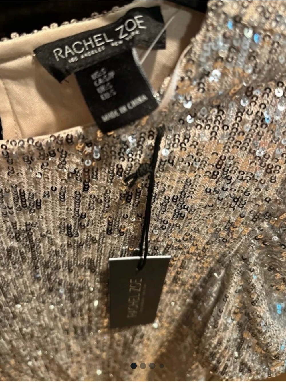 Rachel Zoe Women's Sequin top in Champagne